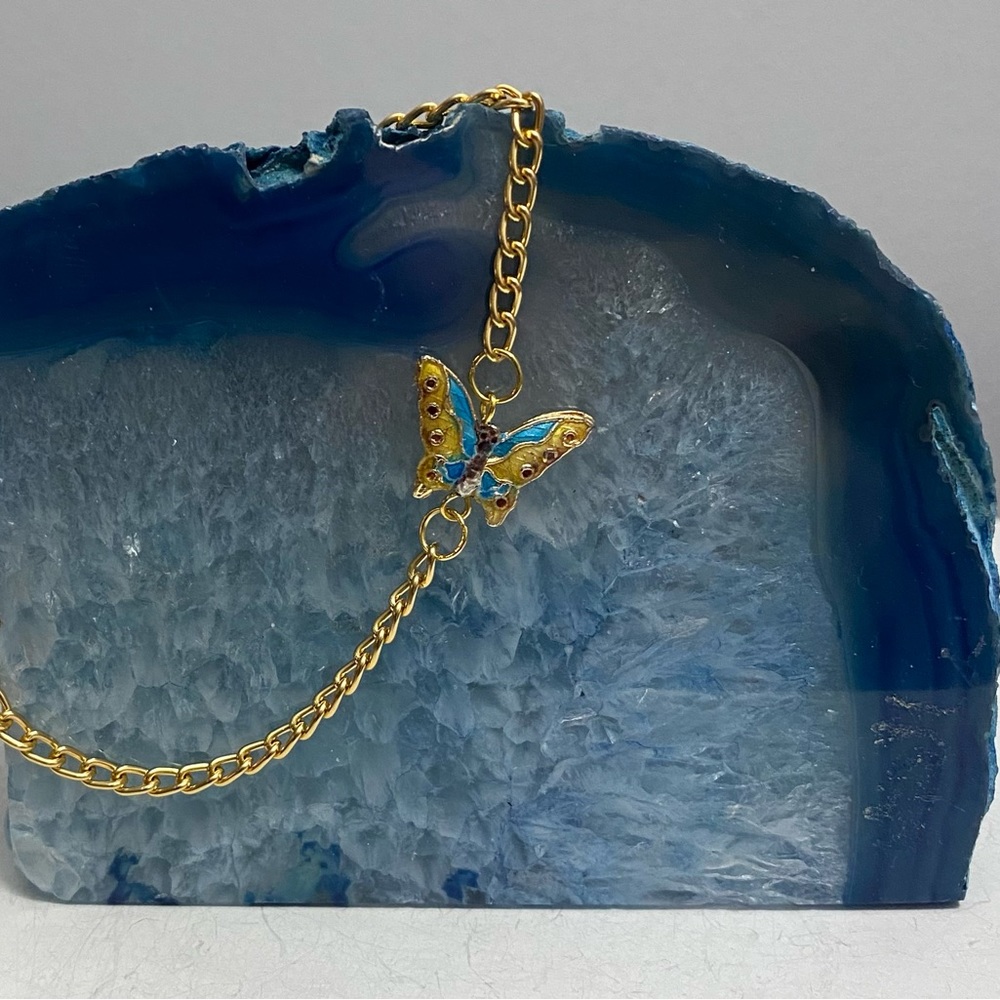 NEW Cloisonné butterfly bracelet